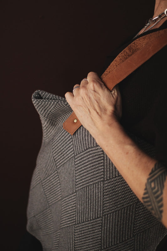 Bolsa Tote Trama Cinza