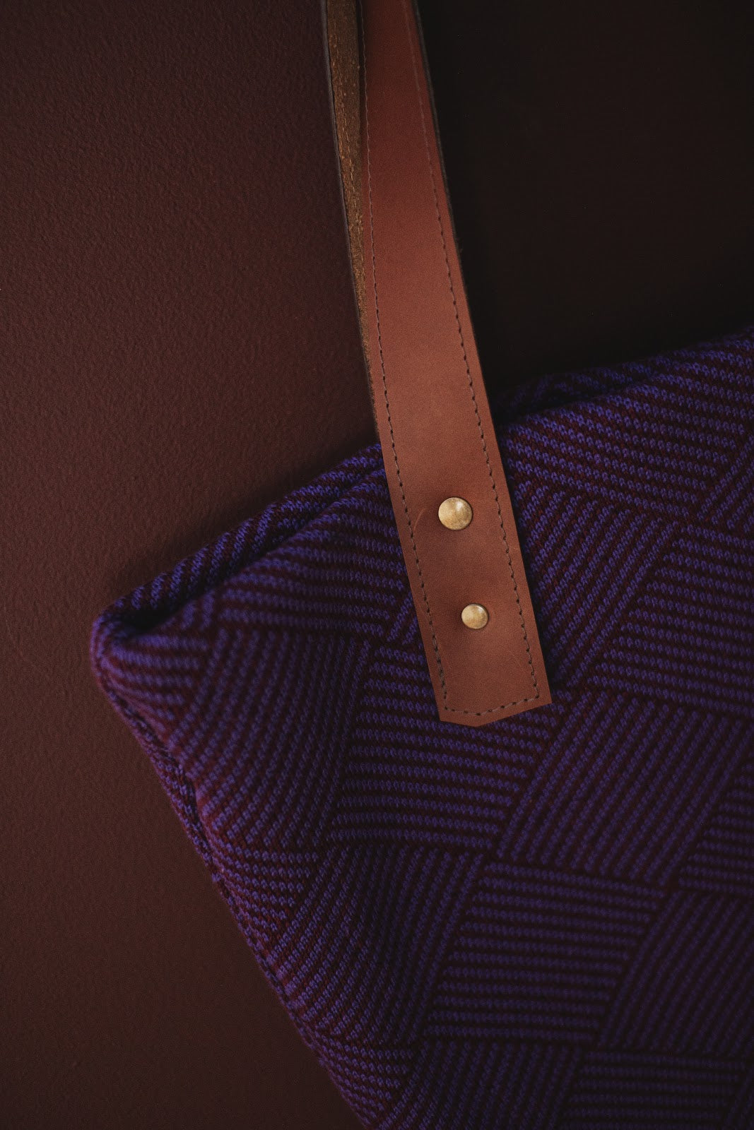 Bolsa Tote Trama Roxa