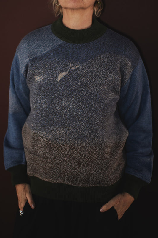 Pull de Algodão Maré - Azul